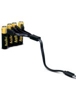 Aqiila AAA ladattavat USB-C akkuparistot, 4 kpl