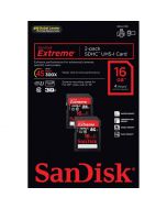 Sandisk SDHC 16GB Extreme 45MB/s 2-Pack