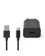 Nedis WCHAC242ABK -seinälaturi (USB-C)