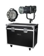 Nanlux Evoke 1200 Spot Light -studiovalo + FL-35 Fresnel Lens & Flight Case