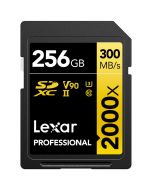 Lexar SDXC Pro 2000x U3 V90 UHS-II 256GB 300MB/s -muistikortti