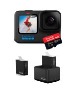 GoPro Hero 10 Black + SanDisk microSDXC 64GB + Dual Battery Charger Kit