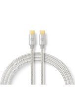 Nedis USB-C (uros) - USB-C (uros) 10 Gbps -kaapeli, 1m
