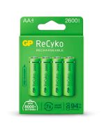 GP ReCyko 4 x AA 2600mAh NiMH -paristo