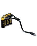 Aqiila AA ladattavat USB-C akkuparistot, 4 kpl