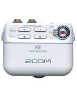 Zoom F2/W 32-bit Field Recorder -audiotallennin, valkoinen