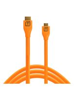 Tether Tools TetherPro HDMI Mini to HDMI 4.6m -kaapeli, oranssi