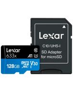 Lexar microSDXC 633x U3 V10 128GB 100MB/s -muistikortti