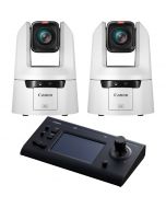 Canon CR-N700 4K PTZ Controller Bundle (2x CR-N700 + RC-IP100), valkoinen