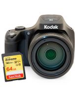 Kodak Pixpro Astro Zoom AZ1000, musta + SanDisk Extreme SDXC 64GB V30 150MB/s