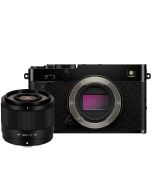 Fujifilm X-E5 + Viltrox AF 25mm f/1.7 -järjestelmäkamera, musta