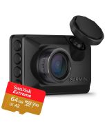 Garmin Dash Cam X210 -autokamera + SanDisk Extreme microSDXC V30 64GB 170MB/s