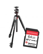 Manfrotto MK055XPRO3-BHQ2 + 64GB SDXC UHS-II