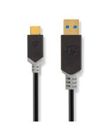 Nedis USB-A - USB-C 3.2 5Gbps -kaapeli, 1m