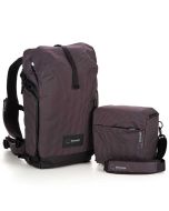 Shimoda Sidecountry 28 Starter Kit -reppu + medium top loader, musta/valkoinen