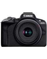 Osta Canon EOS R50 + RF-S 18-45mm IS STM, anna vaihdossa EOS M50 Kit/M50 II Kit
