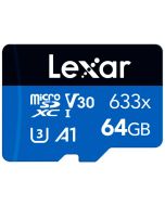 Lexar microSDXC 633x U3 V10 64GB 95MB/s -muistikortti
