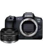 Canon EOS R5 + RF 50mm f/1.8 STM -järjestelmäkamera