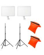 Godox P260C Pro Duo Bi-Color LED Panel + LS-3 Tripod -jalusta Kit
