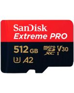SanDisk Extreme Pro microSDXC A2 V30 512GB 200MB/s -muistikortti + SD-adapteri