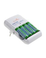 Jupio Compact Charger + 4 x AA