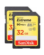 SanDisk Extreme SDHC V30 32GB 90MB/s -muistikortti x 2