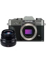 Fujifilm X-T30 + XF 35mm f/2 R WR -järjestelmäkamera, charcoal
