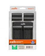 Jupio Value Pack NP-W235 -akku x 2 + USB Dual Charger -laturi