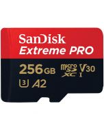 SanDisk Extreme Pro microSDXC A2 V30 256GB 170MB/s -muistikortti + SD-adapteri