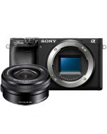 Sony A6400 + 16-50mm f/3.5-5.6 PZ OSS -järjestelmäkamera, musta