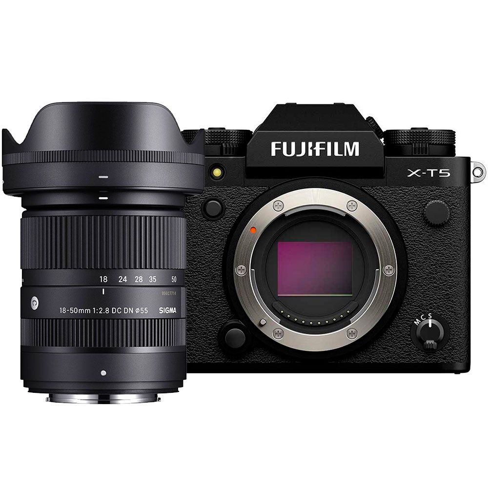 Fujifilm X-T5 + Sigma 18-50mm f/2.8 C DC DN -järjestelmäkamera