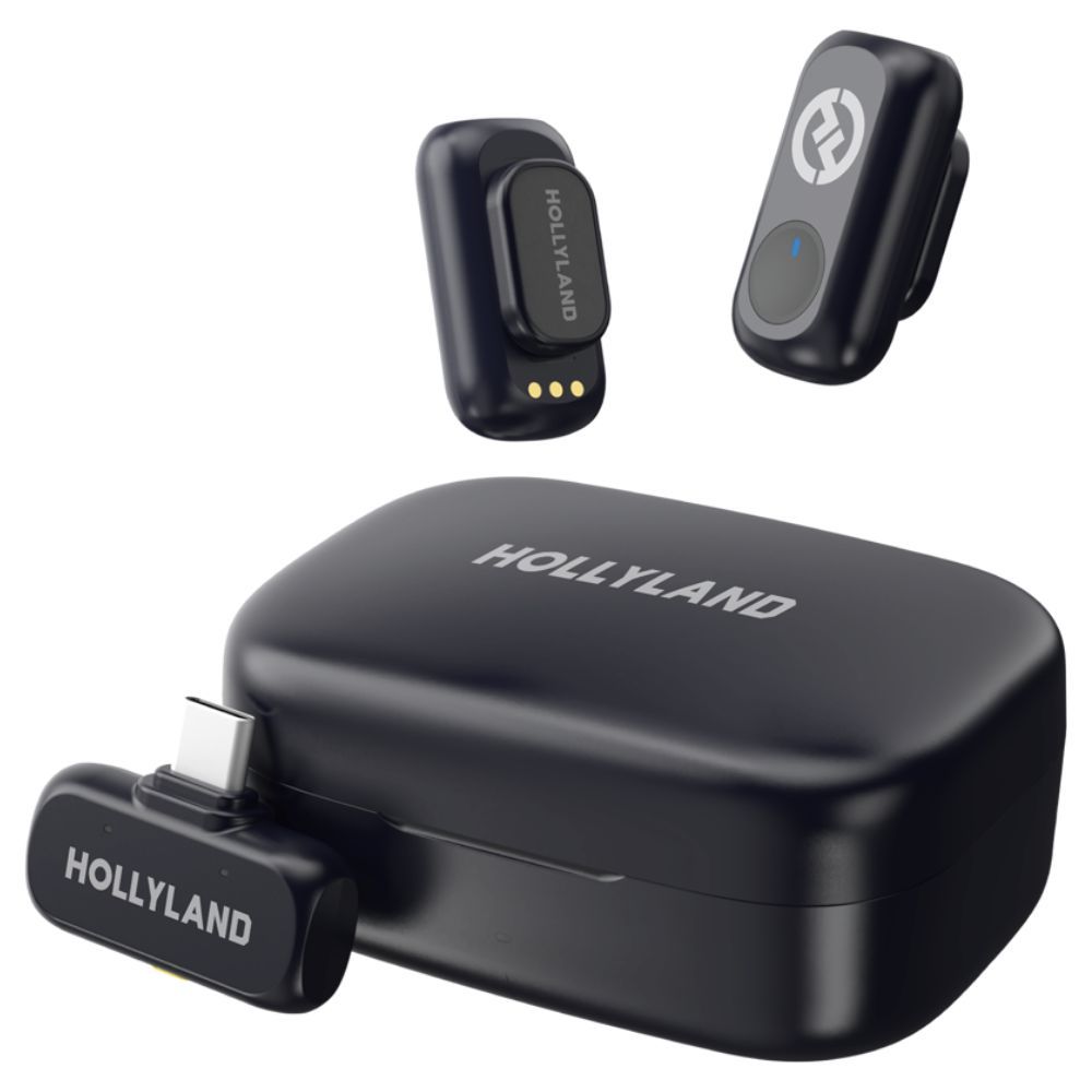 Hollyland LARK A1 Duo with USB-C RX + Charging Case mikrofonijärjestelmä