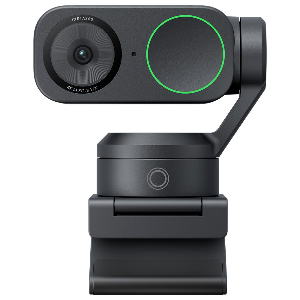 Insta360 Link 2 AI Powered 4K Web-kamera, musta