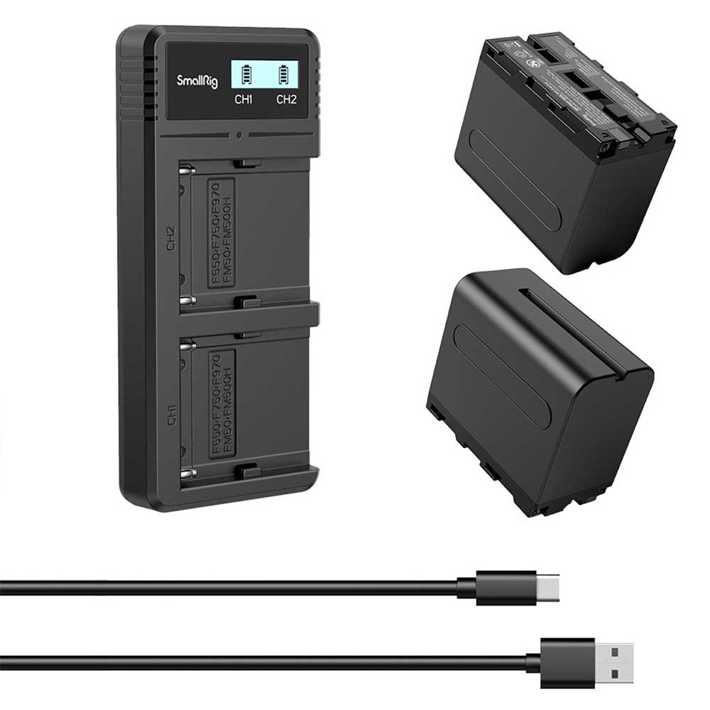 SmallRig 3823 NP-F970 -akku + laturi