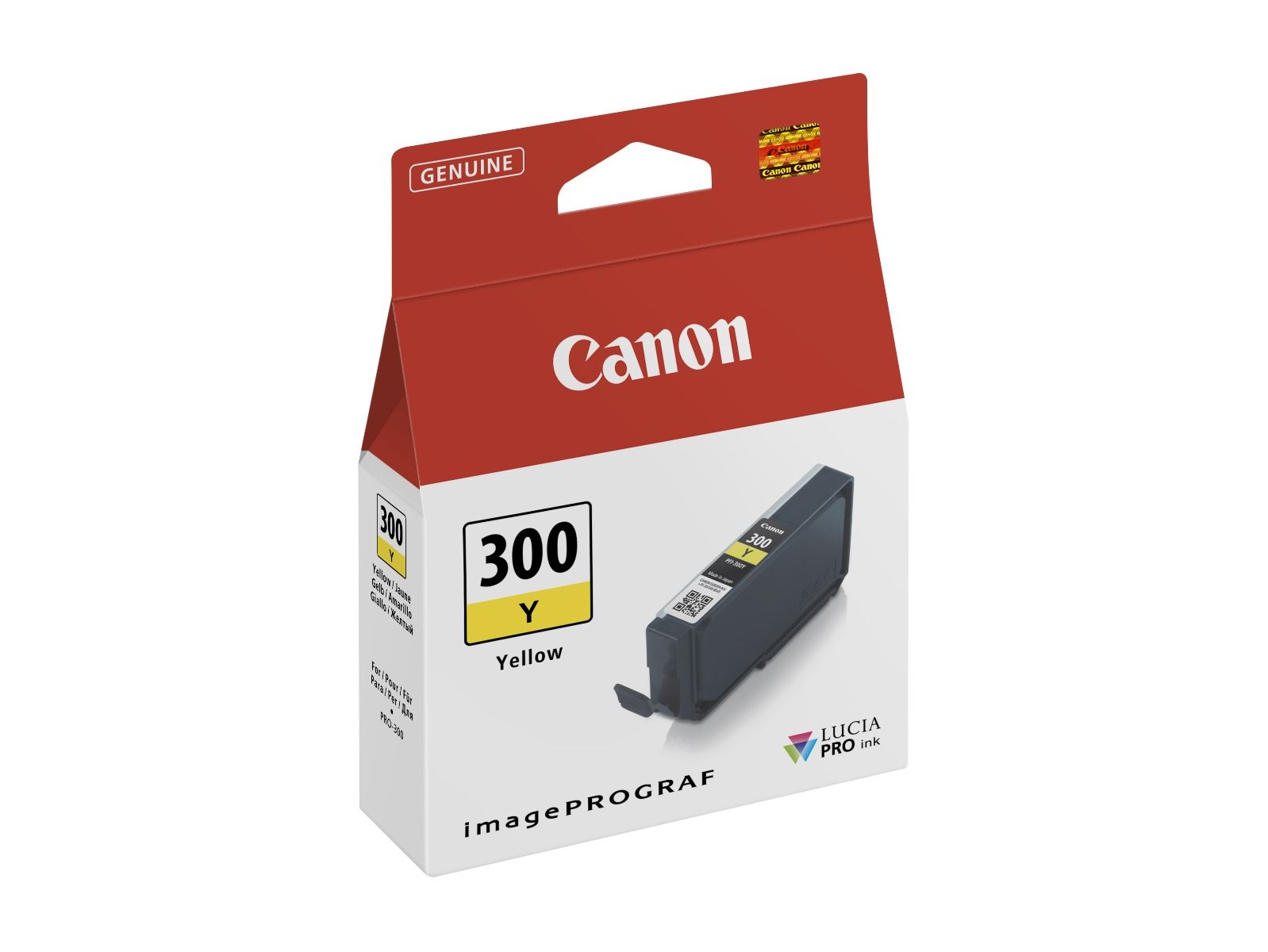 Canon PFI-300 Yellow -mustekasetti, keltainen