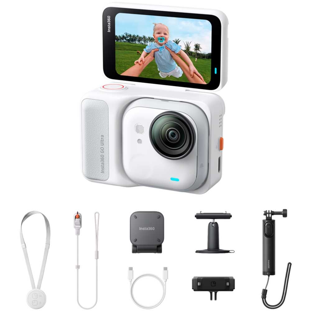 Insta360 GO Ultra Creator Bundle action-kamera, valkoinen