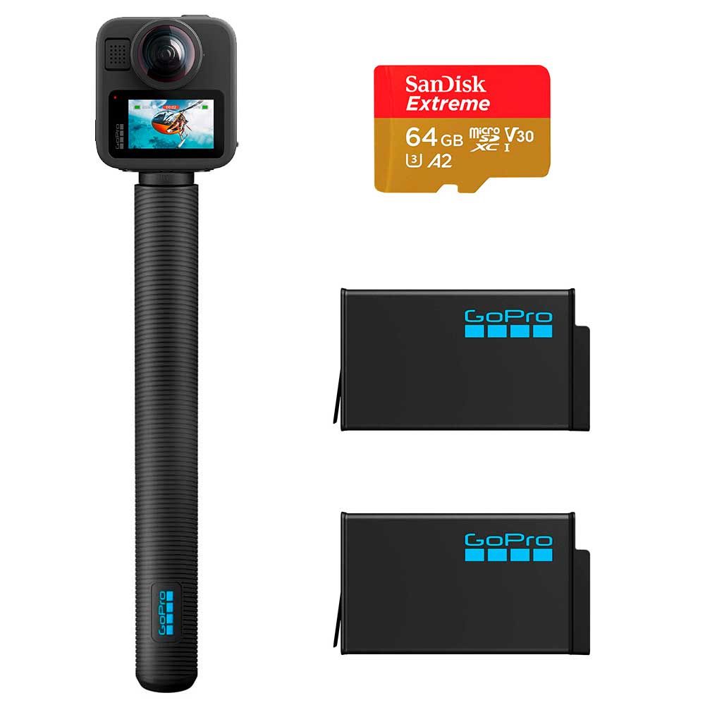 GoPro MAX2 360 action-kamera bundle, musta