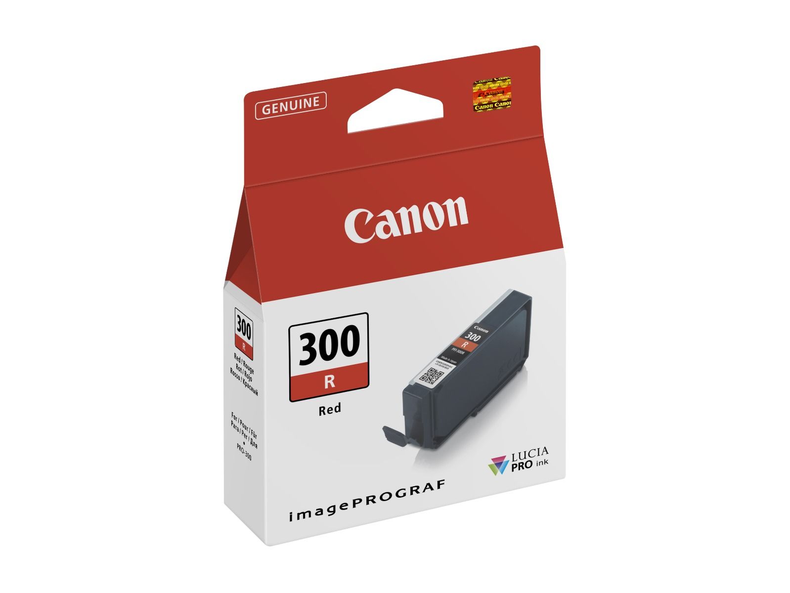 Canon PFI-300 Red -mustekasetti, punainen