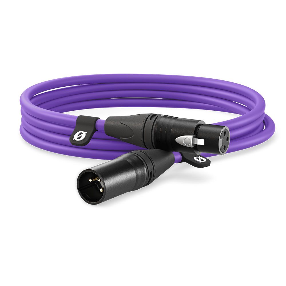 Røde XLR -kaapeli 3 M, violetti