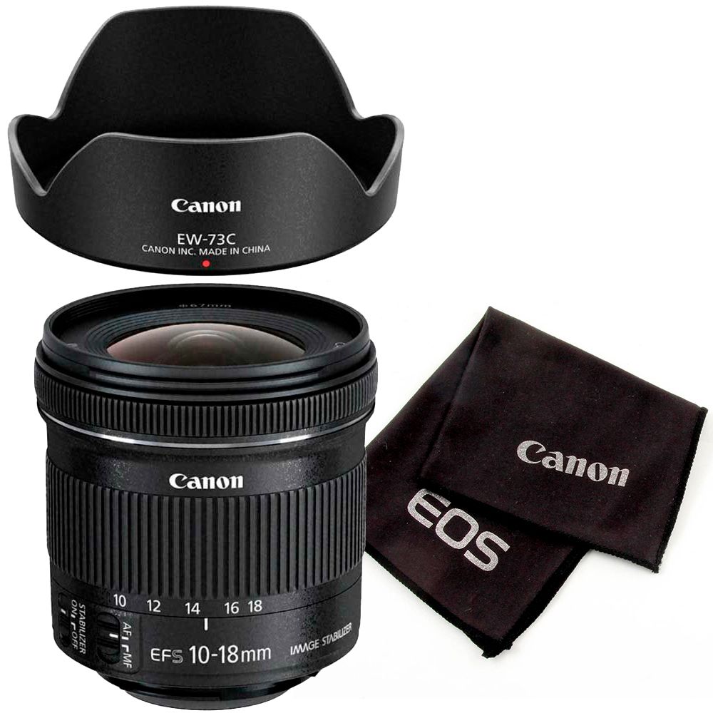 Canon EF-S 10-18mm f/4.5-5.6 IS STM + EW-73C vastavalosuoja