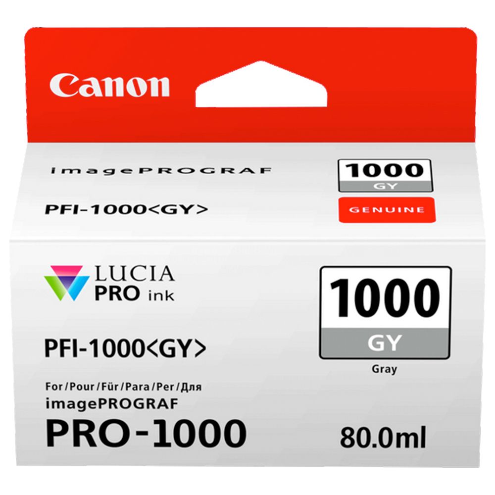 Canon PFI-1000 GY -mustekasetti, harmaa