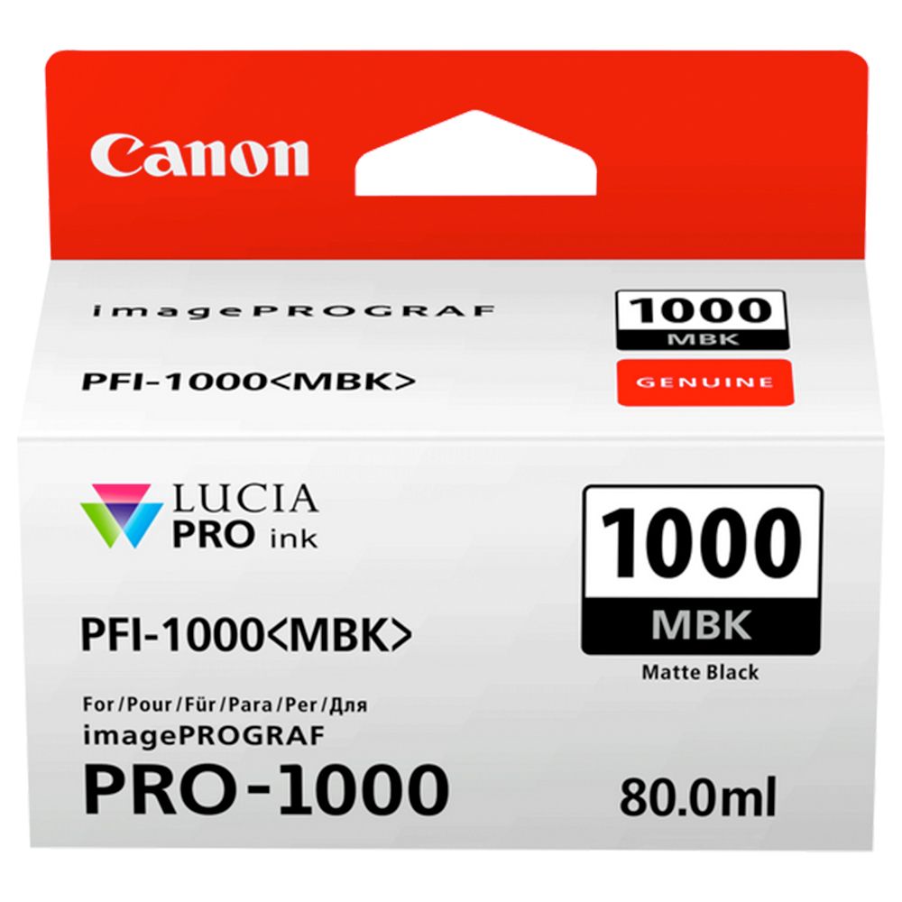 Canon PFI-1000 MBK -mustekasetti, mattamusta