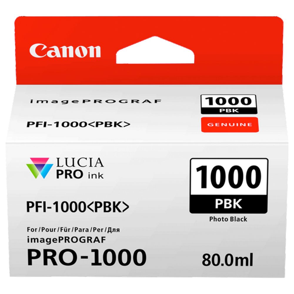 Canon PFI-1000 PBK -mustekasetti, valokuvamusta