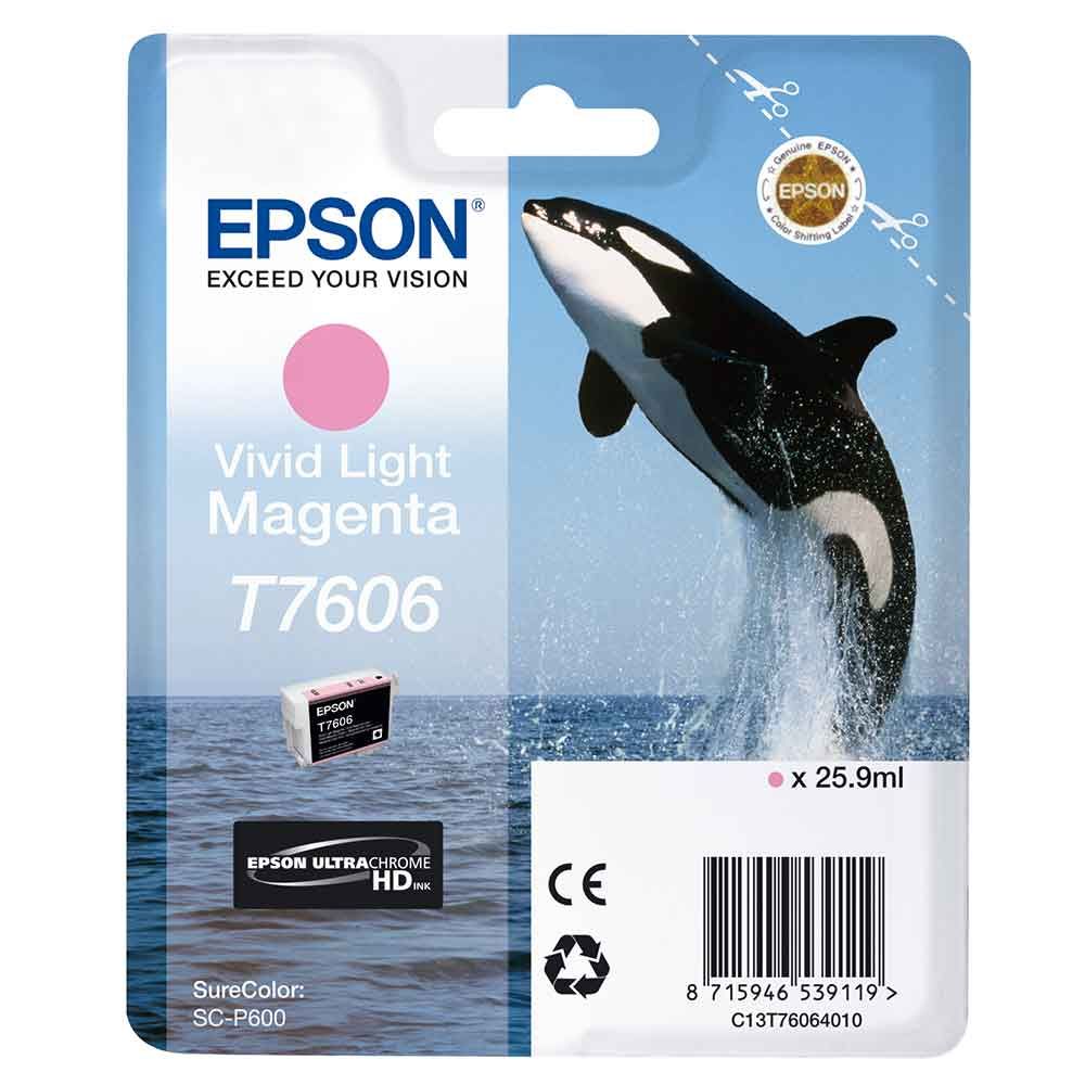 Epson T7606 Light Magenta -mustekasetti (SC-P600)
