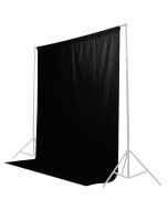 Caruba Backdrop Fabric 2x3m -taustakangas, musta