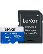 Lexar microSDXC Blue Plus 64GB 100MB/s -muistikortti