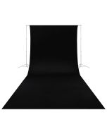 Caruba Wrinkle Resistant Backdrop -kuvaustausta 2.6x6m, musta