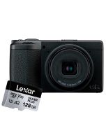 Ricoh GR IV Monochrome -kompaktikamera + Lexar microSDXC 128GB