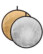 Caruba Collapsible Reflector 2-in-1 -heijastin, Gold / Silver 110cm