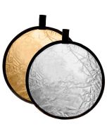 Caruba Collapsible Reflector 2-in-1 -heijastin, Gold / Silver 30cm